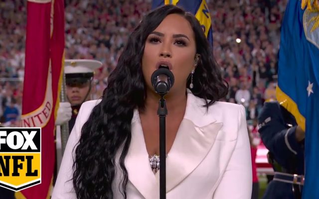 Demi Lovato Sings Super Bowl National Anthem, Says She “Blacked Out” During Performance