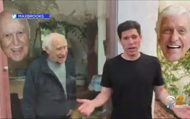 Mel Brooks & Son Max Demonstrate Social Distancing in Funny Video