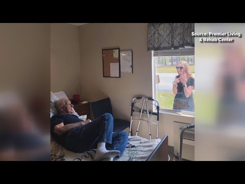 North Carolina Woman Finds Touching Way to Announce Engagement to Quarantined Granddad