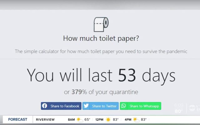 Website Calculates How Long Your Current Toilet Paper Supply Will Last