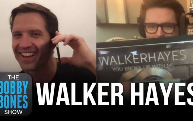 Bobby Presents Walker Hayes With Double Platinum Record For “You Broke Up With Me”