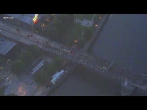 Moments of positivity from Portland protests