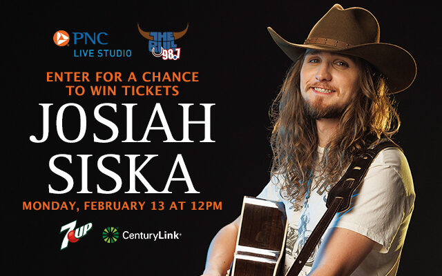 Enter to win seats to see Josiah Siska in the PNC Live Studio 2/13 at 12PM